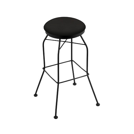 30 Swivel Bar Stool,Black Wrinkle,Canter Espresso Seat